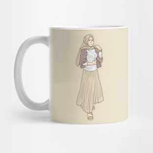 Beautiful lady in hijab Mug